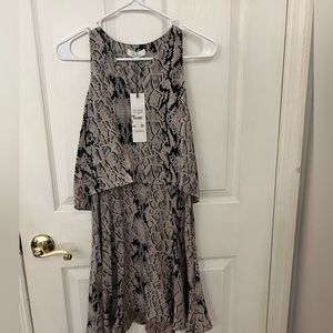Parker reptile pattern dress